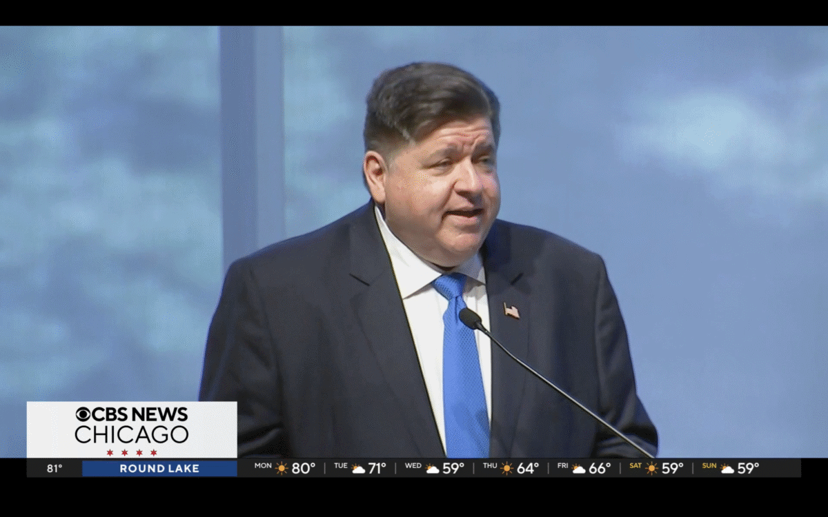 Gov. JB Pritzker speaking at the Chicago Quantum Exchange Summit